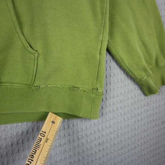 Lime Green Y2K DC Hoodie Vintage - Picture 4 of 10